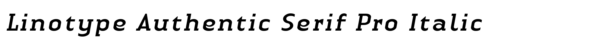 Linotype Authentic Serif Pro Italic image